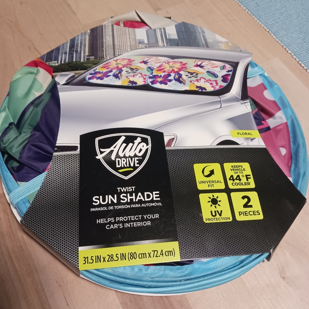 Floral 2pc. Twist sun shade